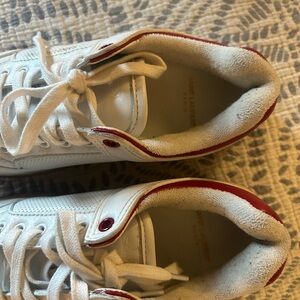 Saint Laurent White and Red Sneakers